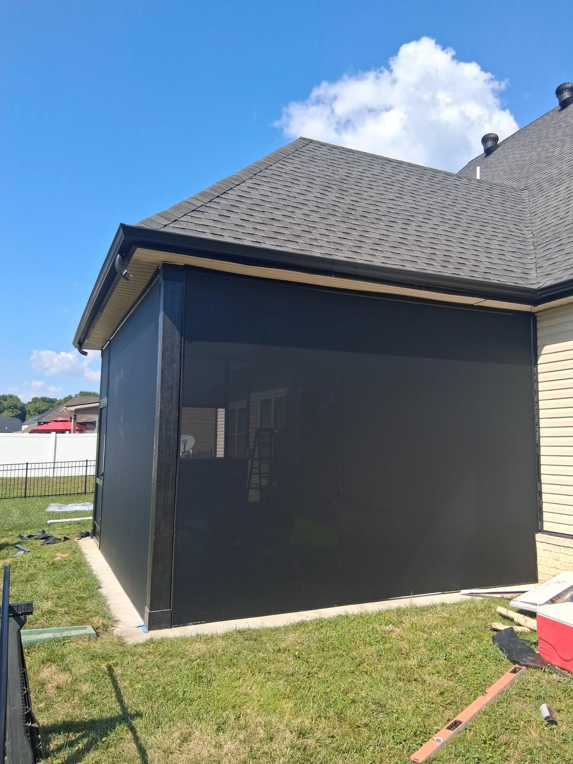 Gallery photos for Screened Patio Build Adds Privacy and Bug Protection in Sango: Image #2