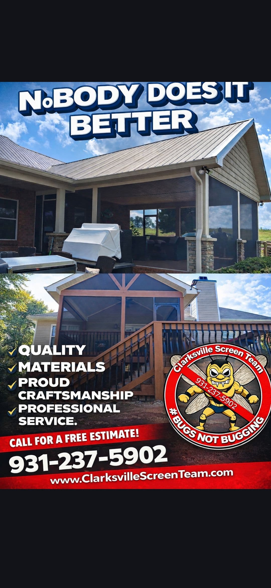 Project Middle Tennessee's Go-To Screen Porch Installers image