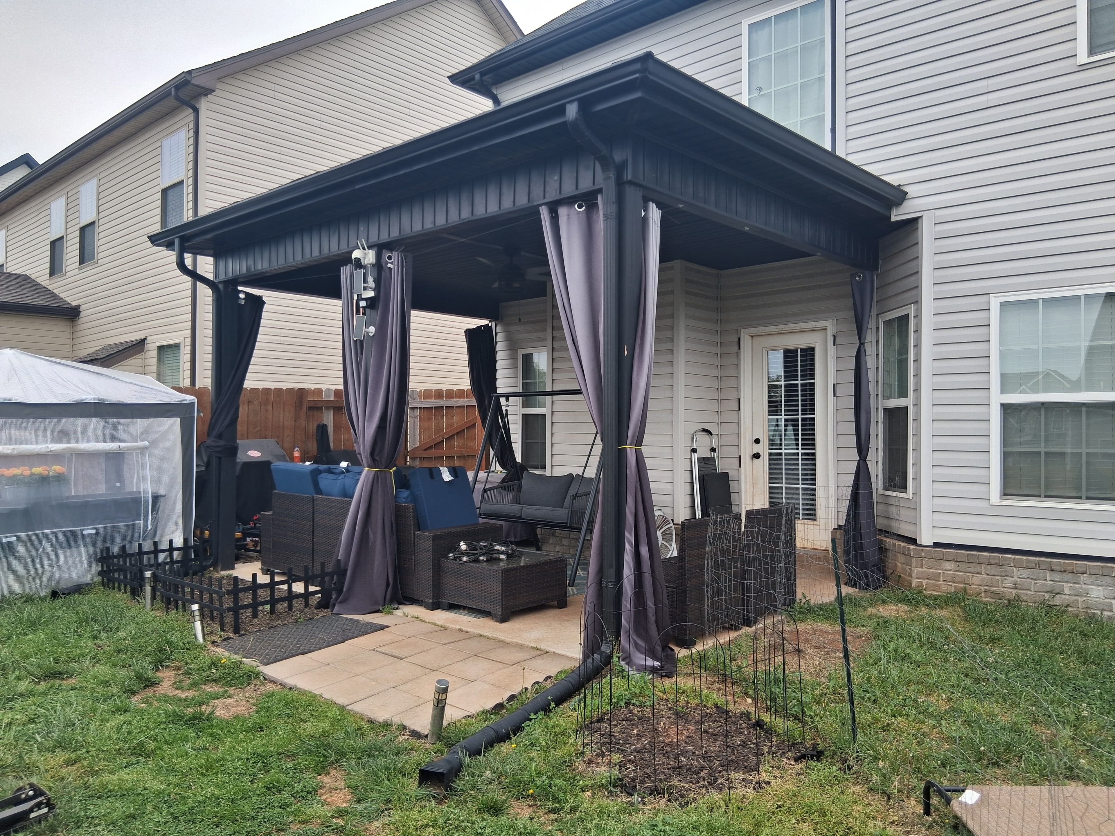 Project Clarksville Privacy Screen Enclosure Turns Open Patio Into Secluded Outdoor Space image