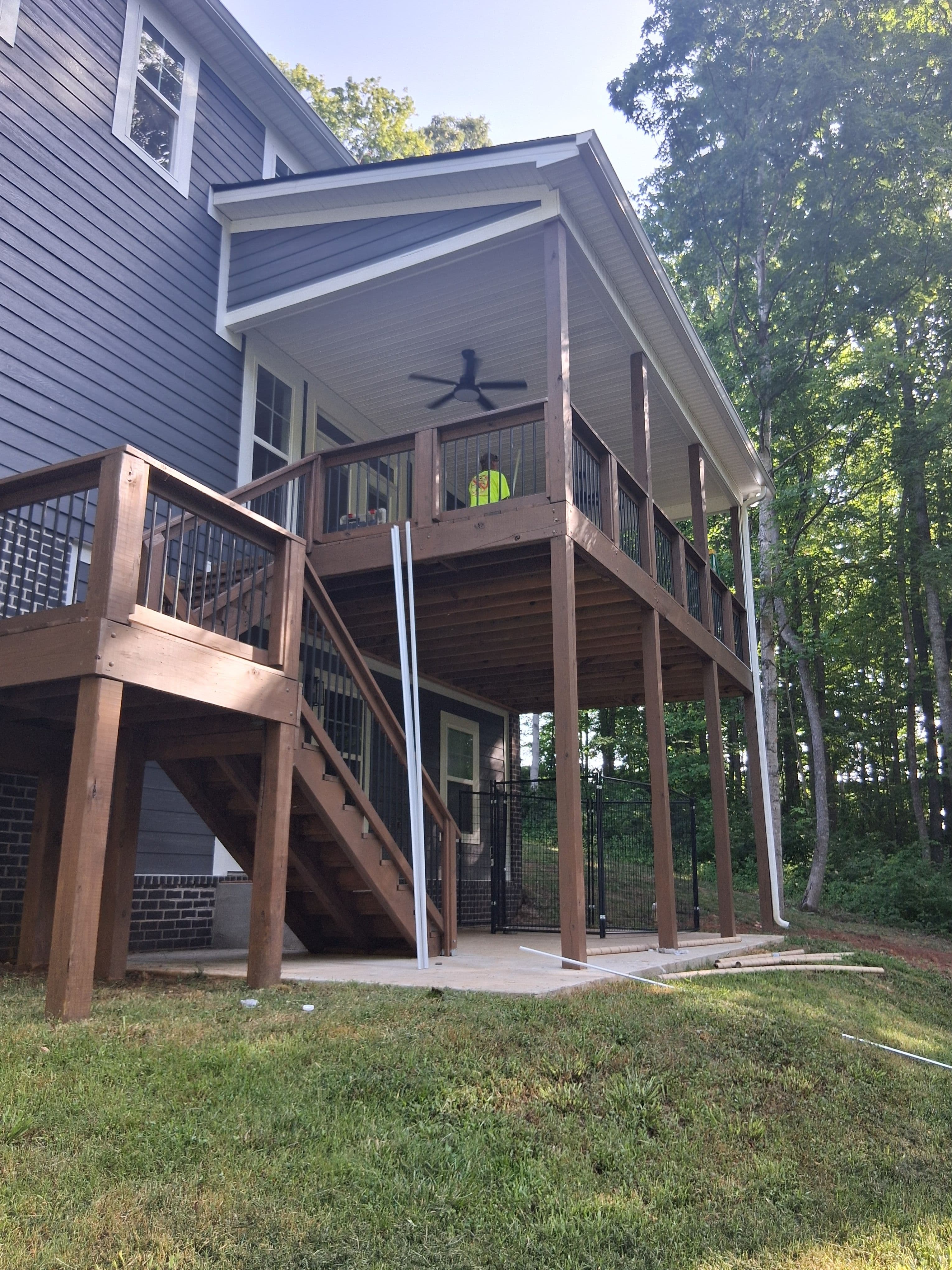 Project Screened Deck Build Brings a Wooded Backyard to Life image