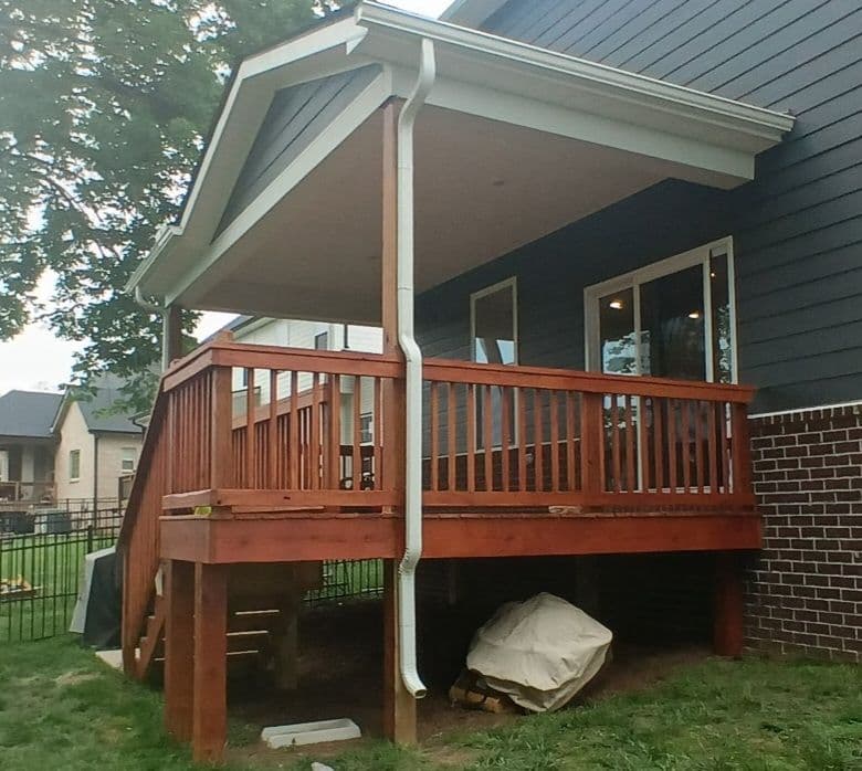 Project Open Deck to Screened Porch in One Day Clarksville image