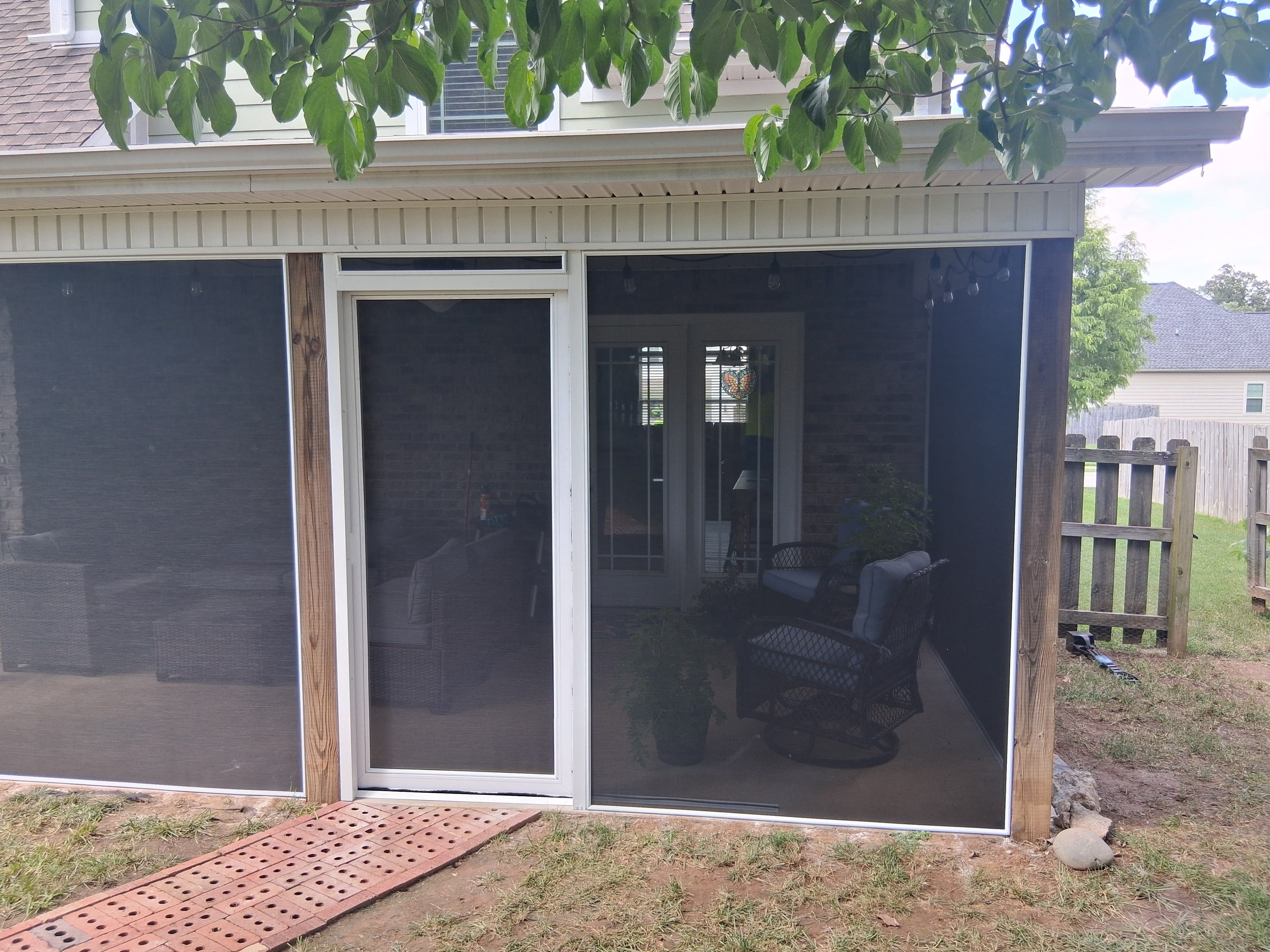Project Sliding Screen Door Solution for a Tight Screened Porch Opening image