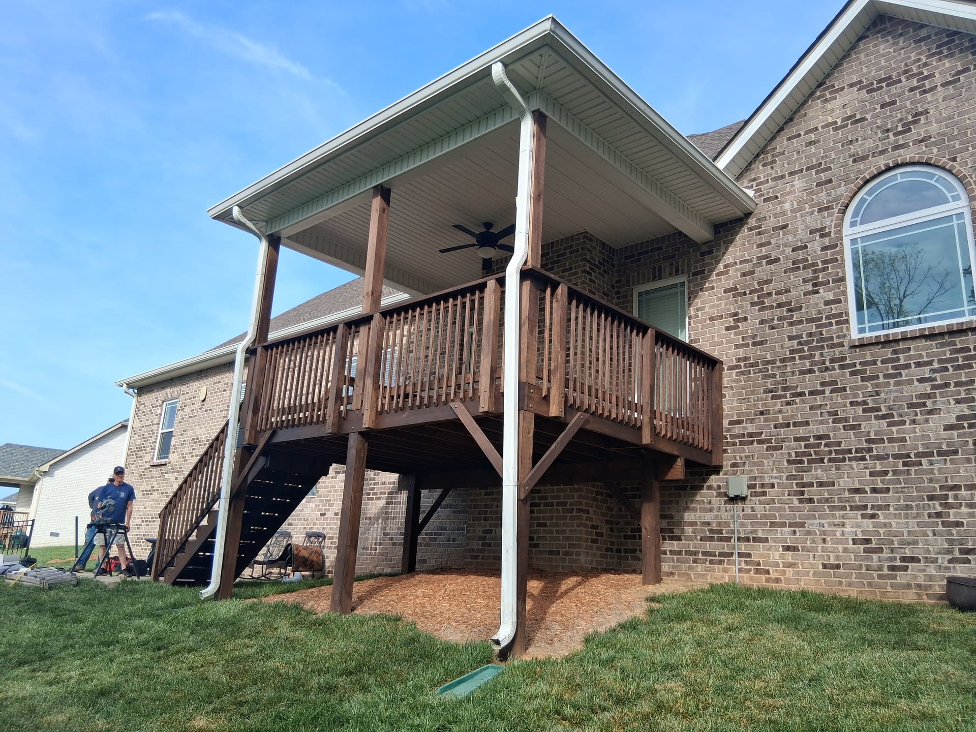 Gallery photos for Porch Railing Install Wrapped Up in One Day: Image #1