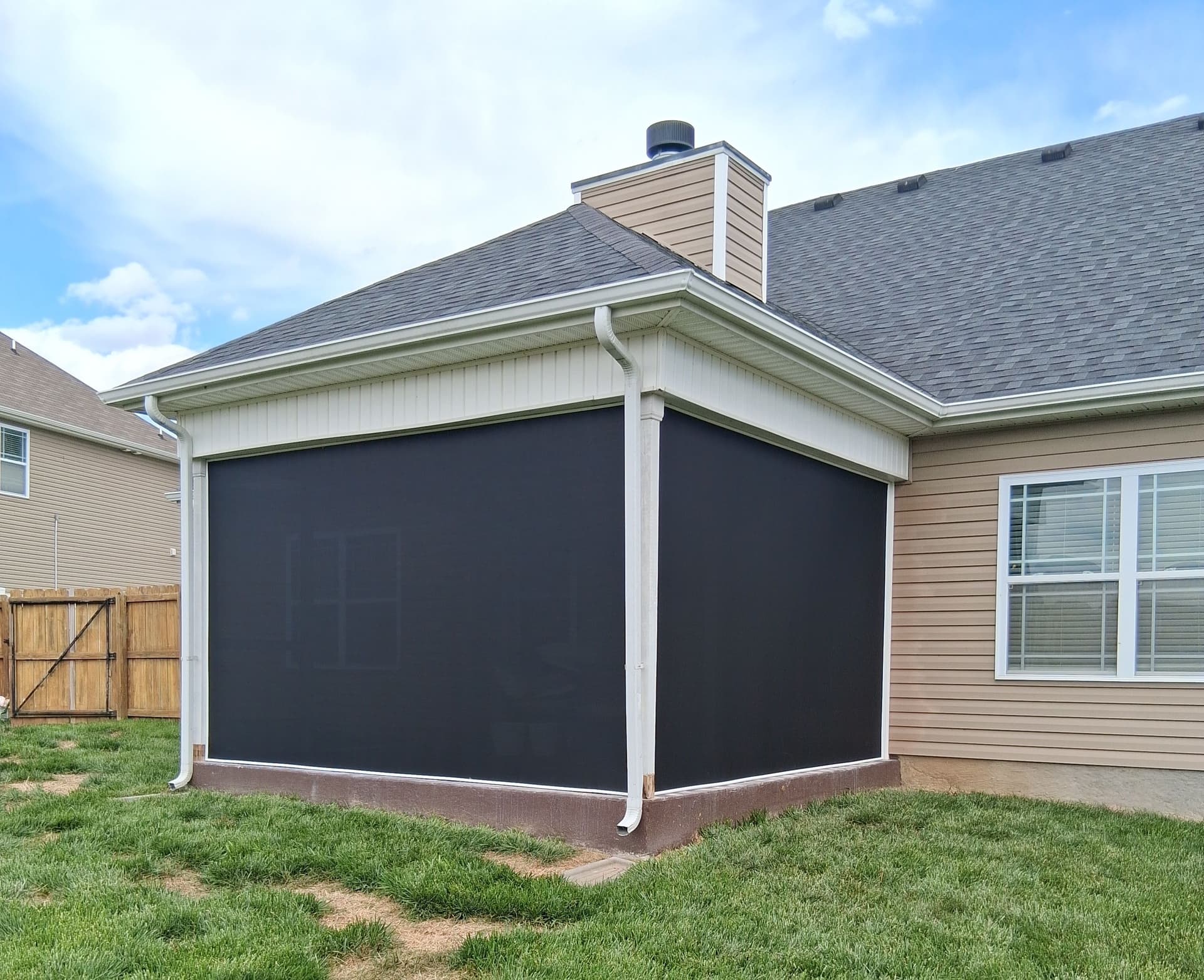 Gallery photos for Privacy Screen Enclosure Added to Clarksville Patio: Image #1