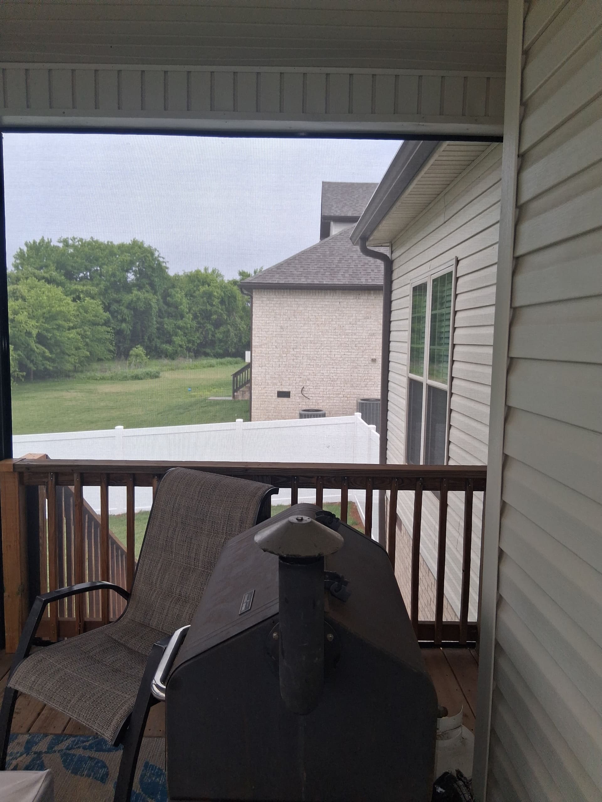 Gallery photos for Privacy Insect Screen Install on a Clarksville TN Screened Porch: Image #1