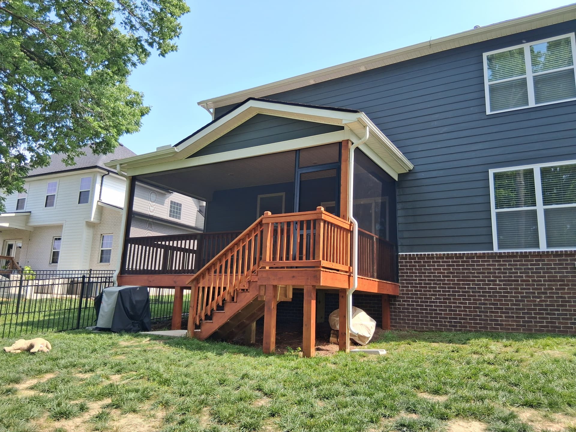 Gallery photos for Open Deck to Screened Porch in One Day Clarksville: Image #2
