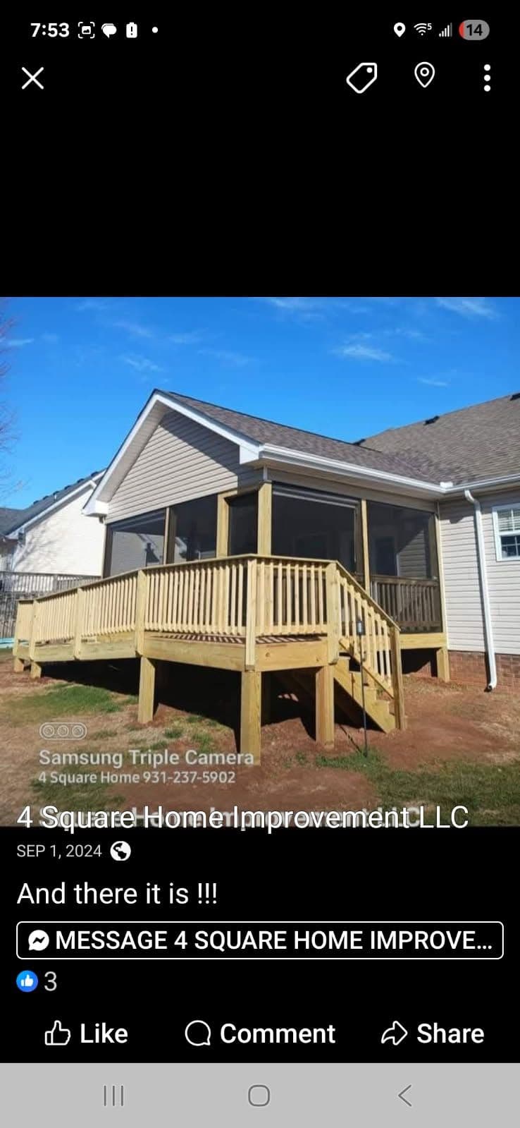 Project Stunning Screened-In Porch and Deck Transformation image