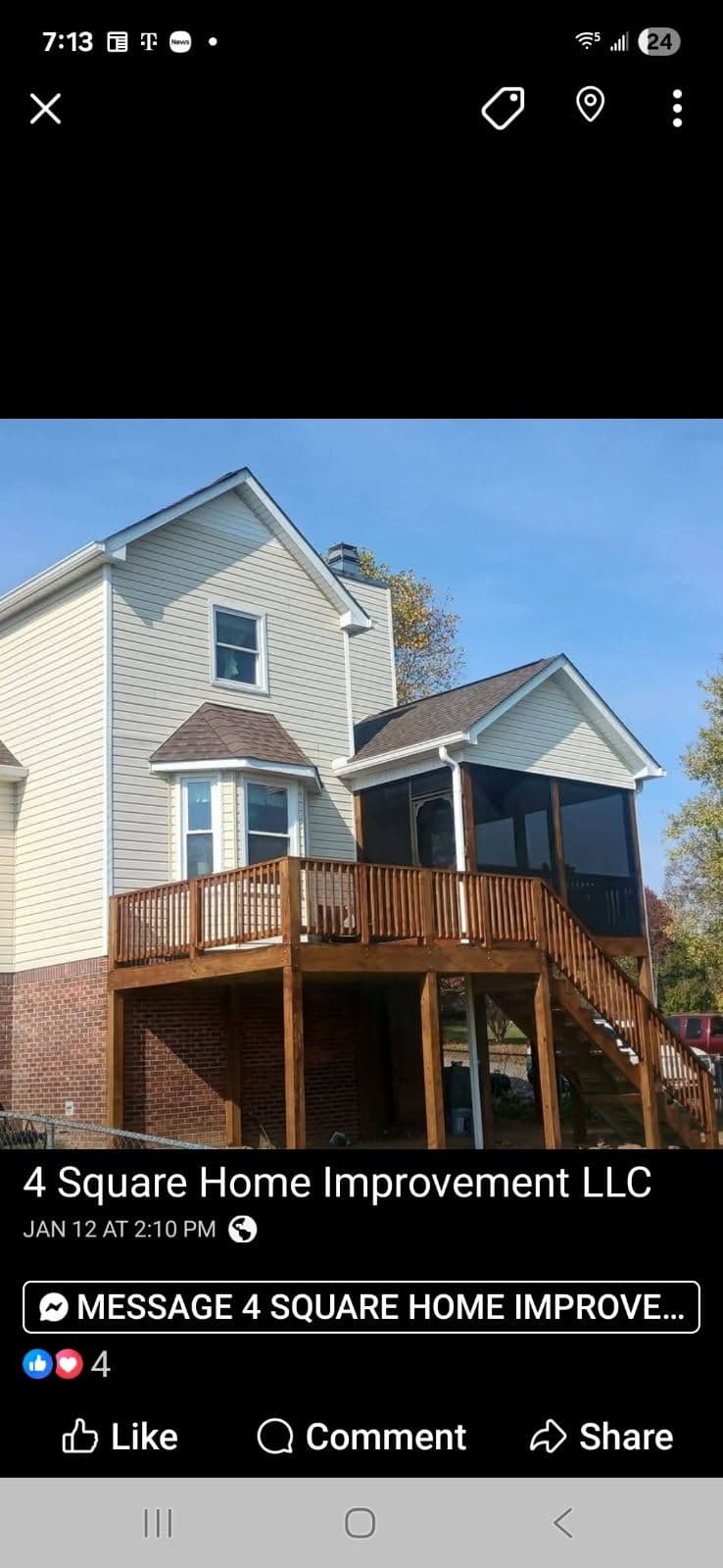 Project Stunning Screened Porch and Deck Transformation image