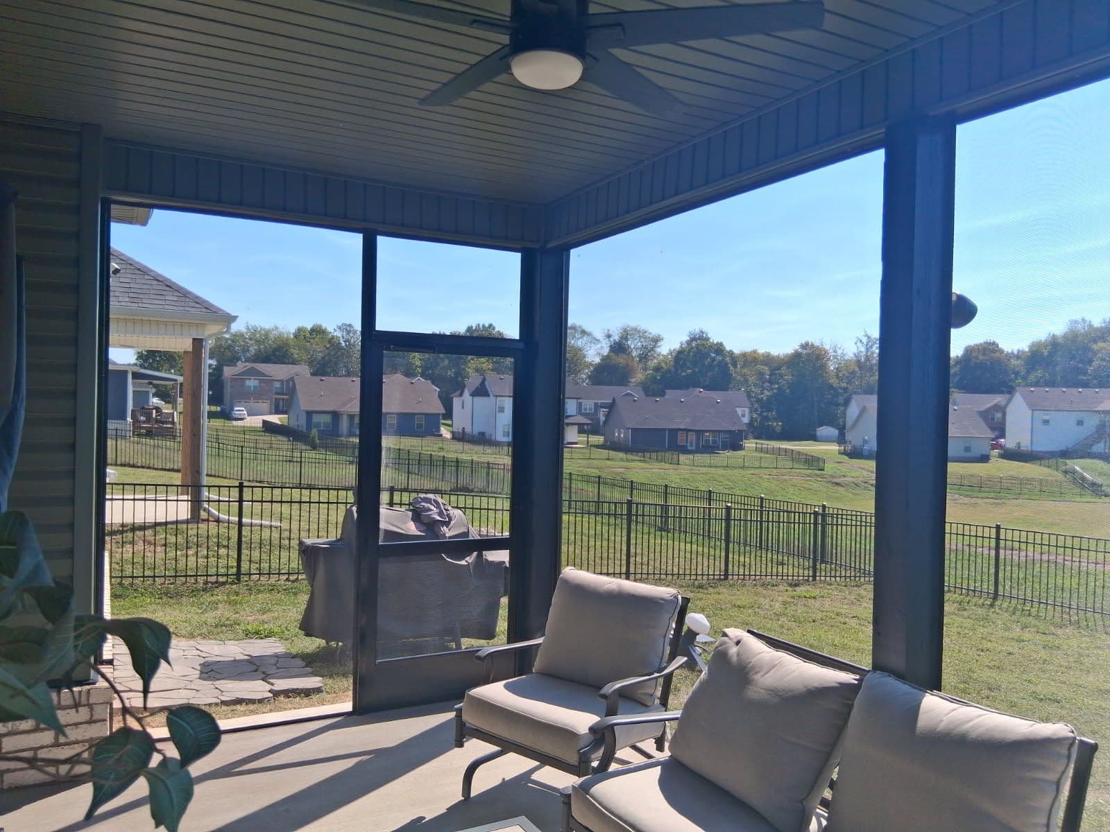 Screened Porch Excellence with a Clear View in Clarksville