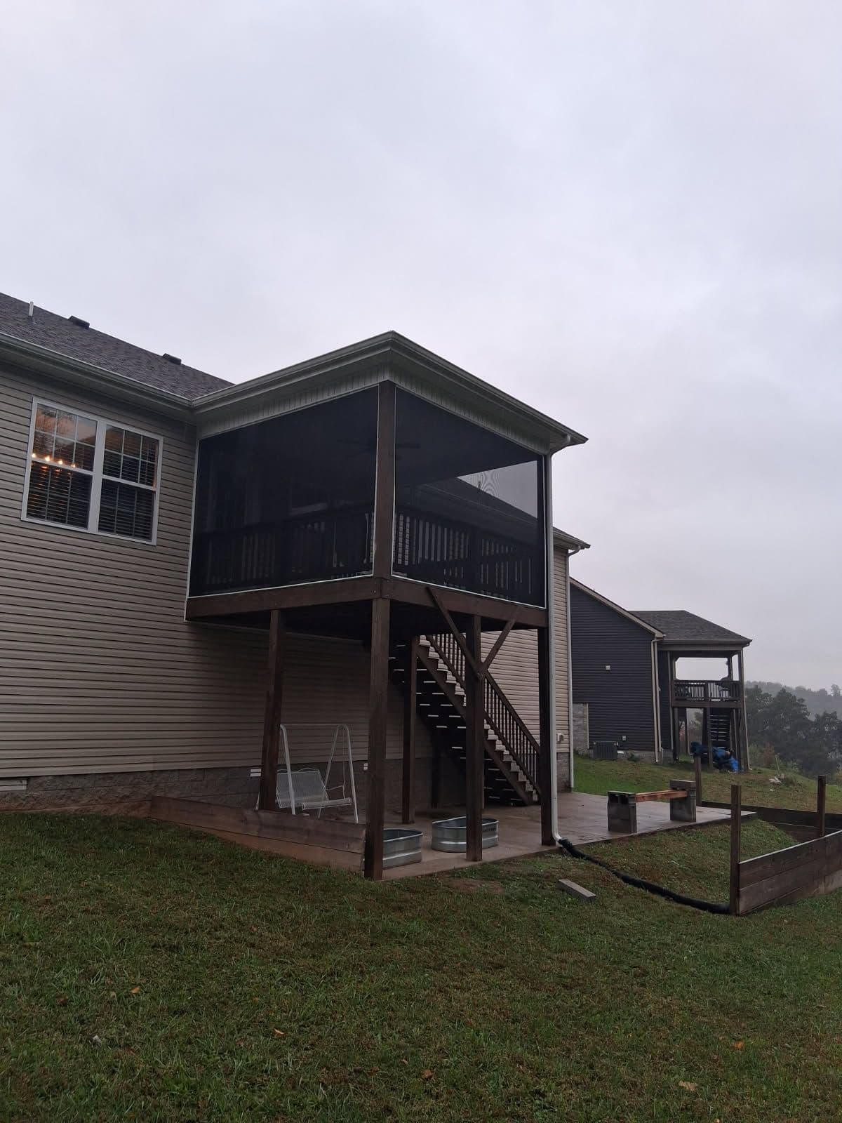 Screened-In Second Story Deck Transformation