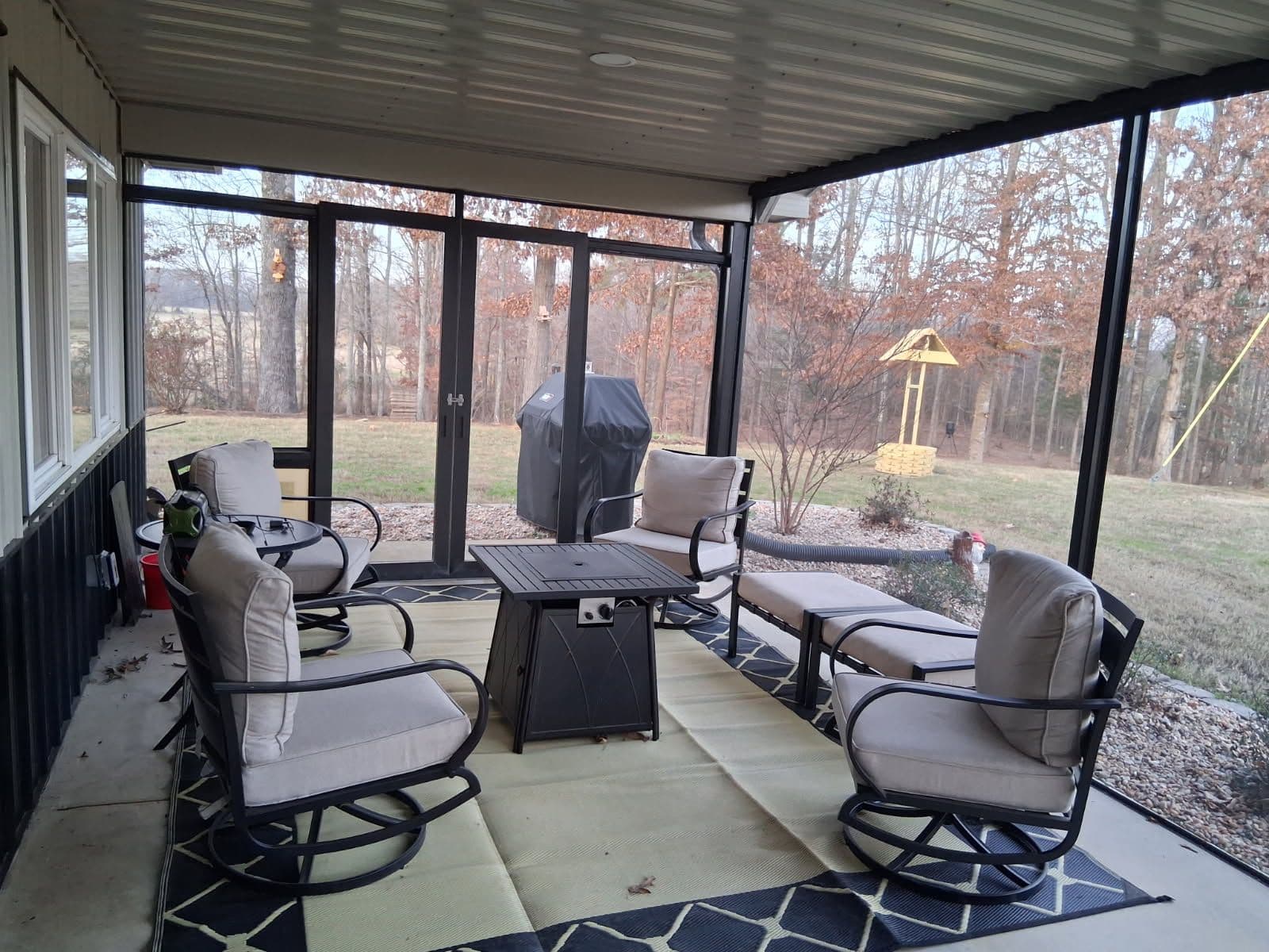 Gallery photos for Enhance Outdoor Living with a Screened-In Porch and Sliding French Doors: Image #1