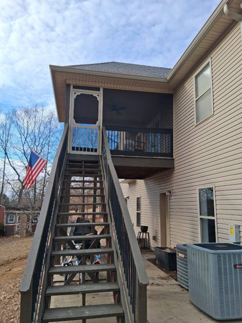 Screened Deck Upgrade in Southside, TN