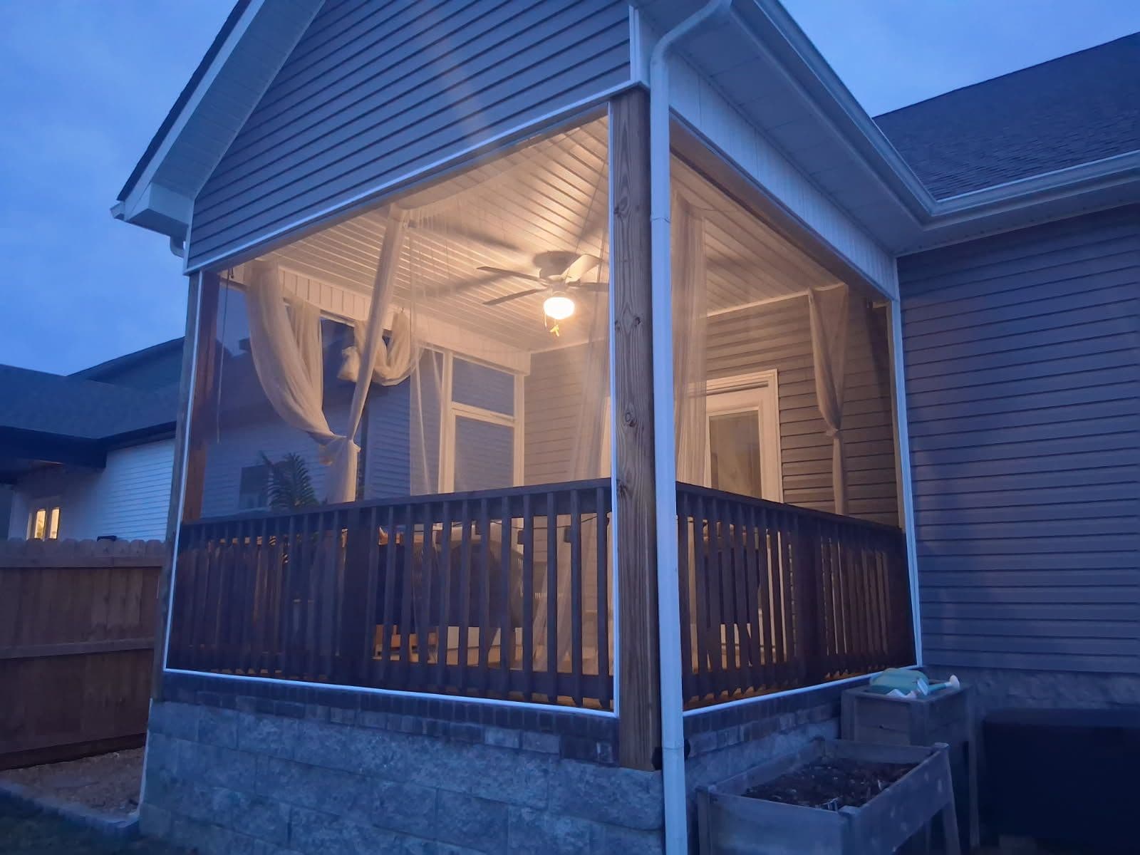 Gallery photos for Enjoy Bugs-Free Evenings with Our Screened-In Porches: Image #1