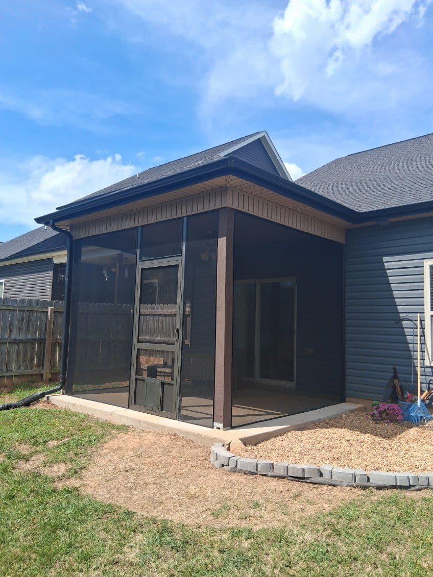 Gallery photos for Backyard Screened Porch and Patio in Clarksville: Image #1