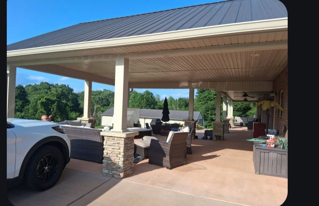 Screen Porch Transformation for Cozy Outdoor Living image