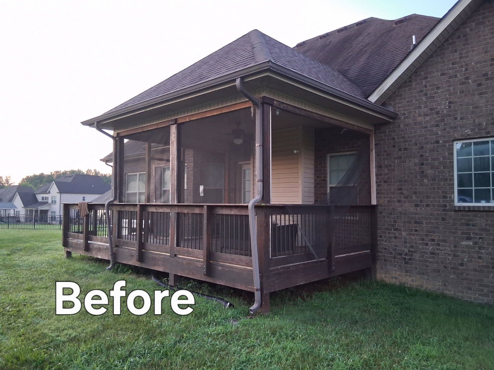 Screened Porch Refresh in Sango TN image