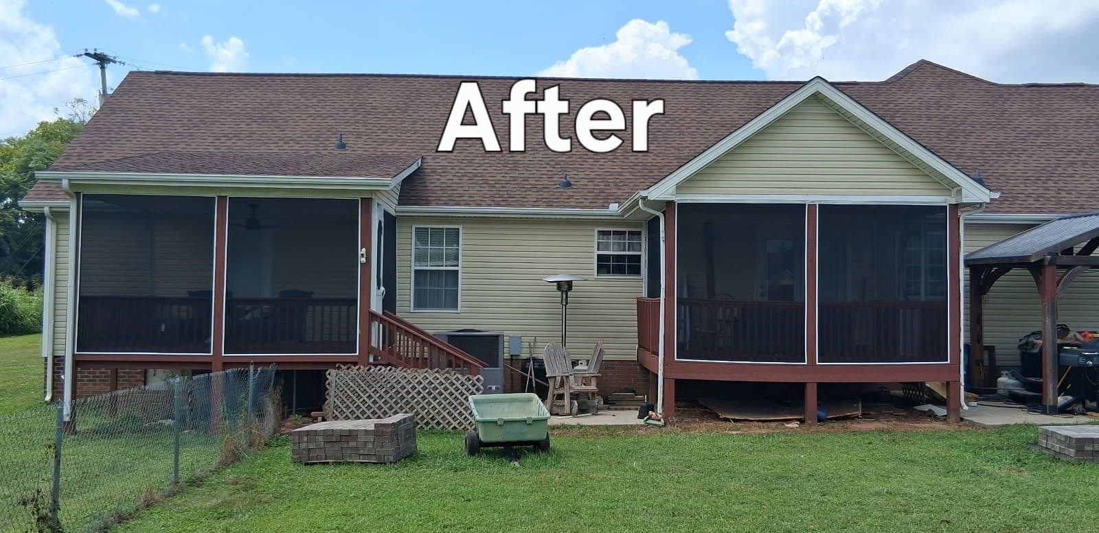 Gallery photos for Clarksville Double-Decker Screen Porch Transformation: Image #1