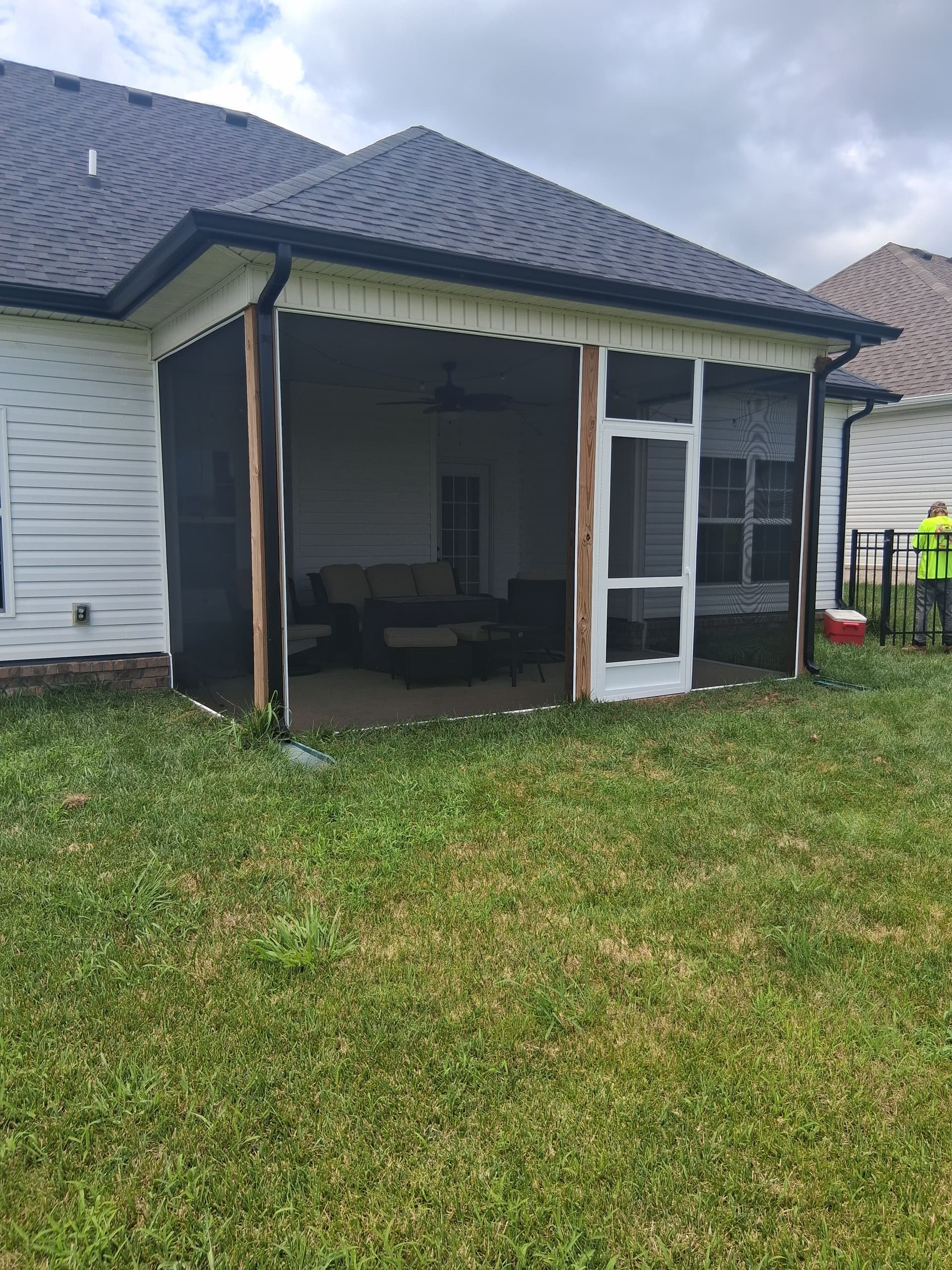 Gallery photos for Open Patio Gets a Full Screen Enclosure in Clarksville TN: Image #3