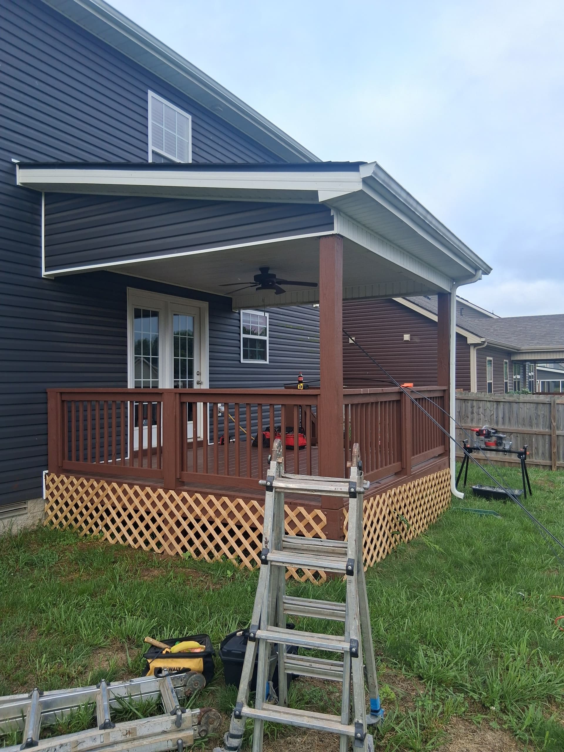 Gallery photos for Open Porch Gets Screened In for a Clarksville Homeowner: Image #1